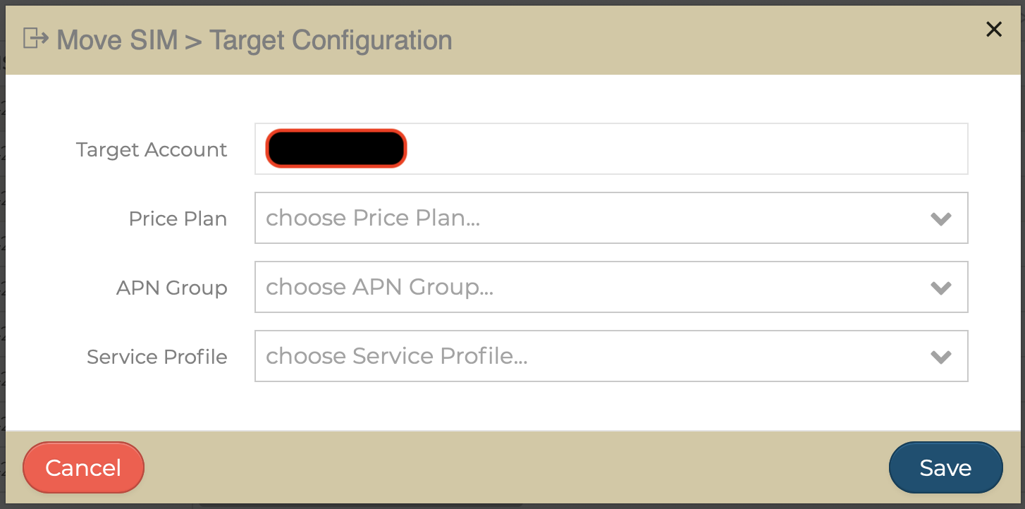 3.10 - Move SIM / Change SIM Account