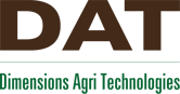 Dimensions Agri Technologies logo featuring the company name in modern, bold typography representing innovation in agricultural technology.