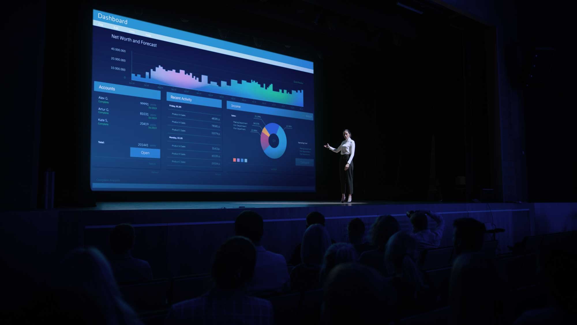 Event-screen-and-speaker