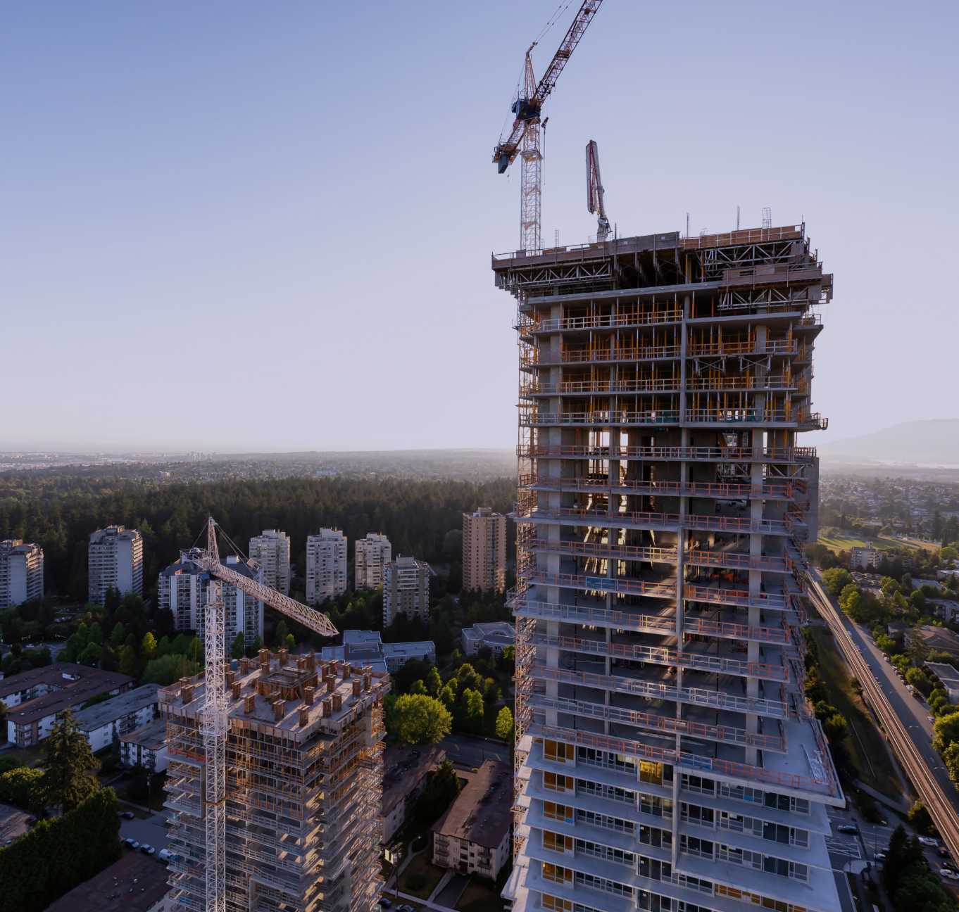 High building small