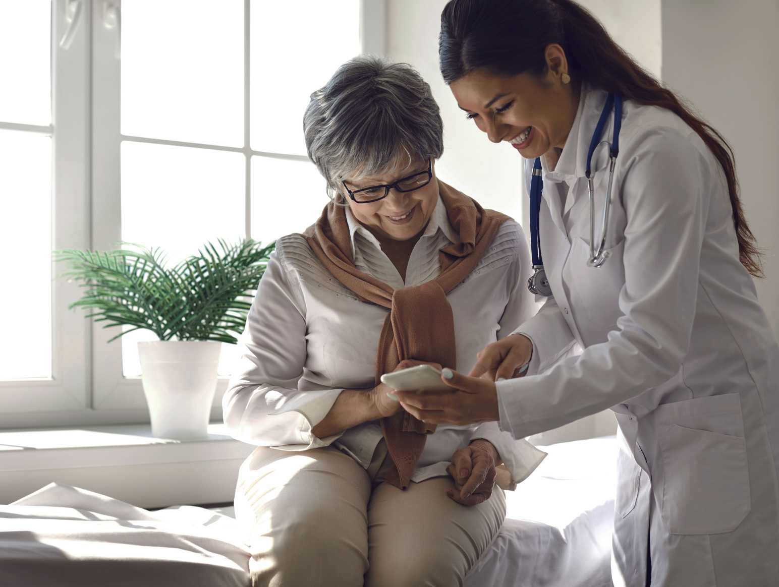 Nurse with old woman small