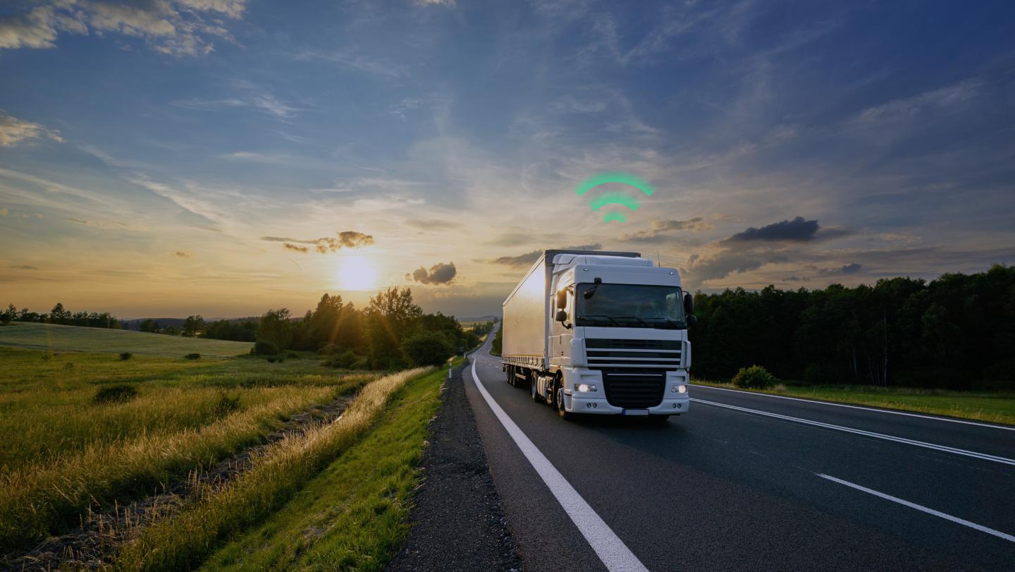 Truck with wifi