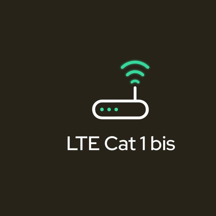 LTE Cat-1 BIS icon representing smart IoT connectivity