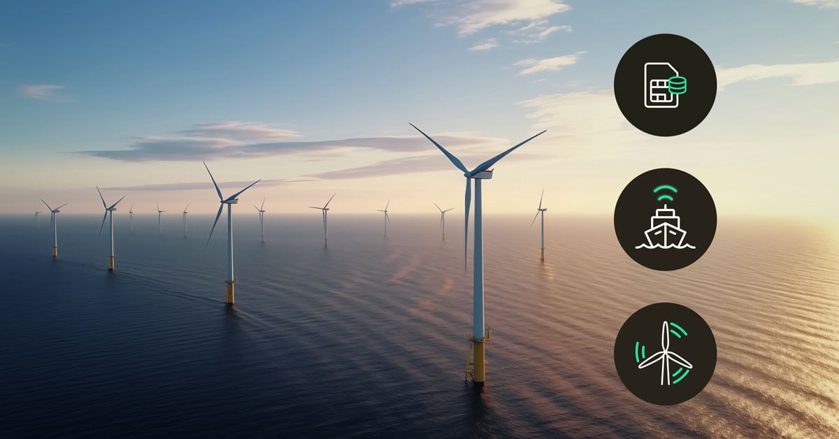 Best IoT connectivity plan for wind farms with secure data package for energy monitoring