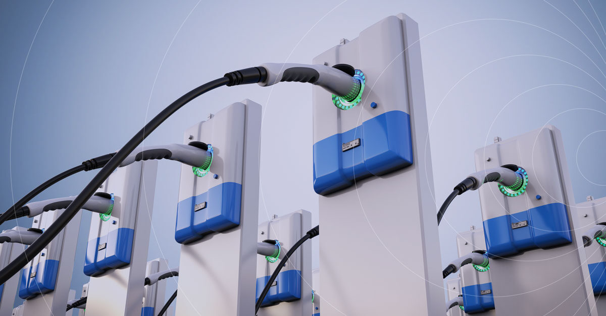 EV charging stations connected through IoT for reliable and scalable connectivity