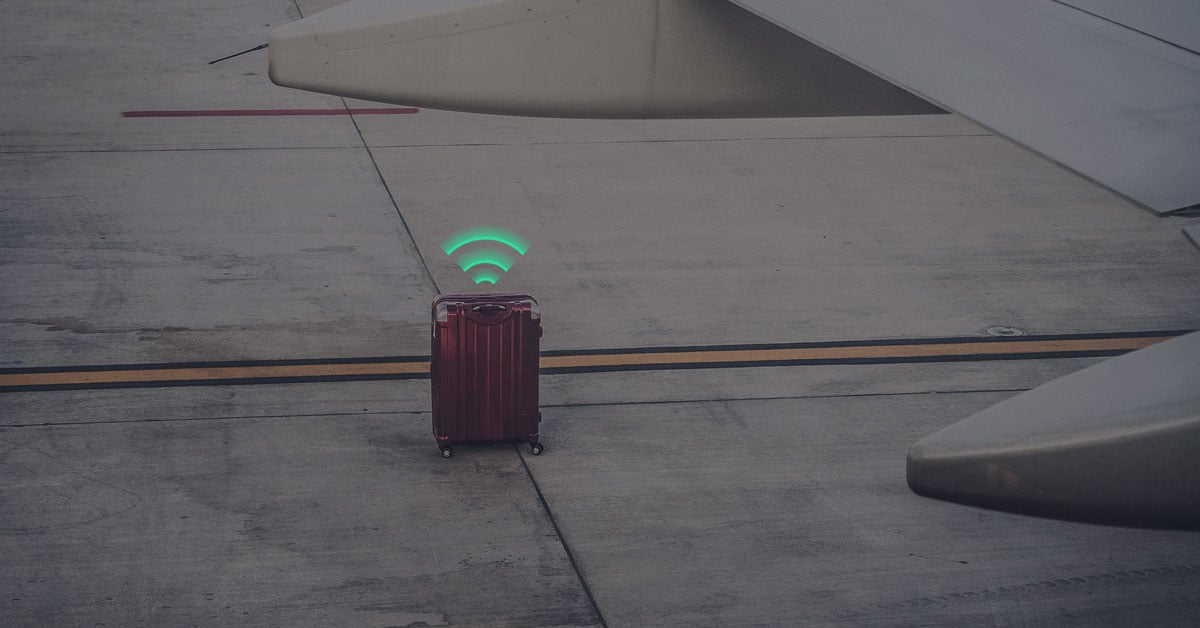 Connected luggage tag using eSIM technology for global tracking