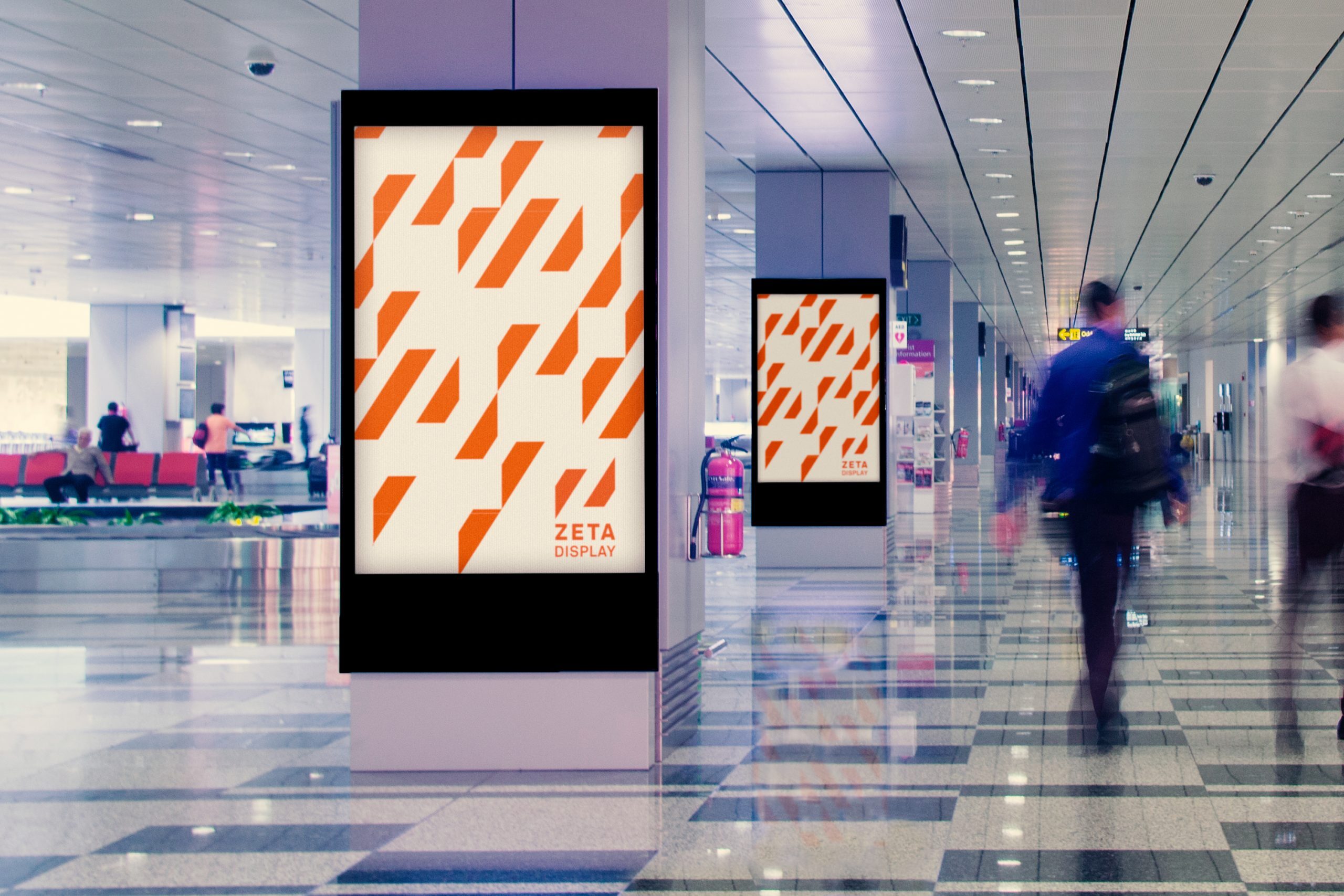 ZetaDisplay digital signage solution used for in-store marketing and customer engagement.
